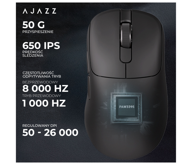 Ajazz AJ179PRO 3395-8K ze stacją dokującą czarna - 1536388 - zdjęcie 9